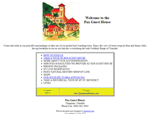 Tablet Screenshot of paxguesthouse.com